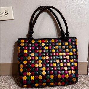 Multicolor Beaded Women's Tote Bag
